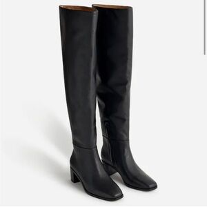 Black heeled over the knee boot NWOT Madewell Adeline boot Size 8